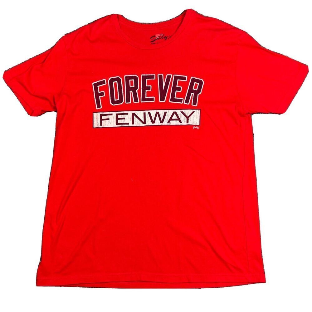Sully's Forever Fenway Boston Red Sox MLB T Shirt Womens Large Big Spell Out Tee